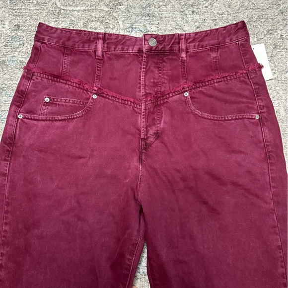 🆕 Isabel Marant Noemie High-Waisted Jeans Size 44 (12) - Picture 4 of 13